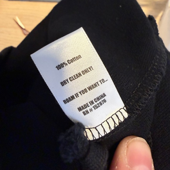 PLEASURES Black Embroidered Logo Sweatpants Joggers Women's Size Medium - Picture 9 of 10